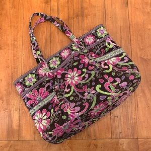Vera Bradley Large Tote in Purple Punch